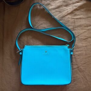 Kate Spade Turquoise Crossbody Bag 2000s